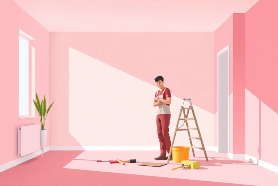 Intérieur rénové après travaux de peinture à Fuveau