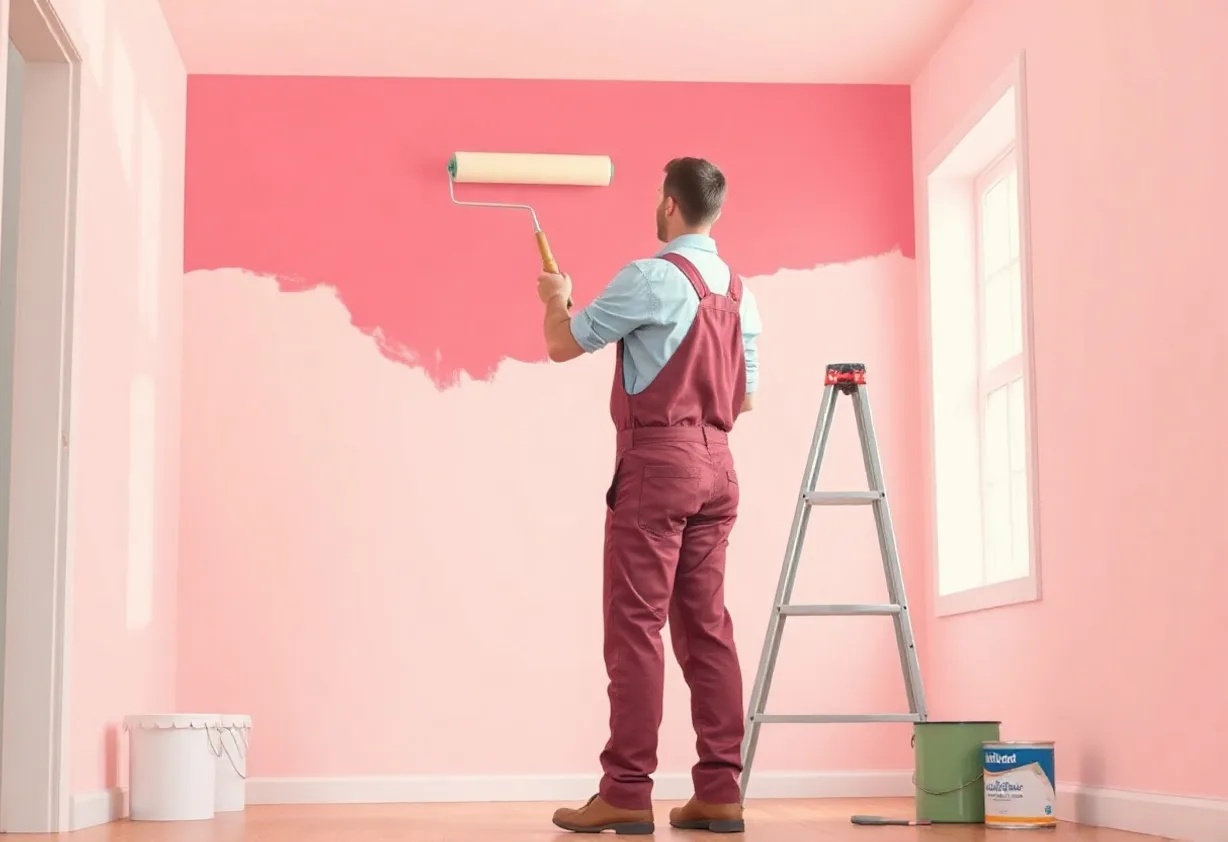 Peintre Fuveau 13710 en intervention sur un chantier